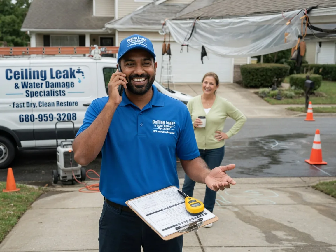 Ceiling Leak Cleanup North Bend, NE FAQs
